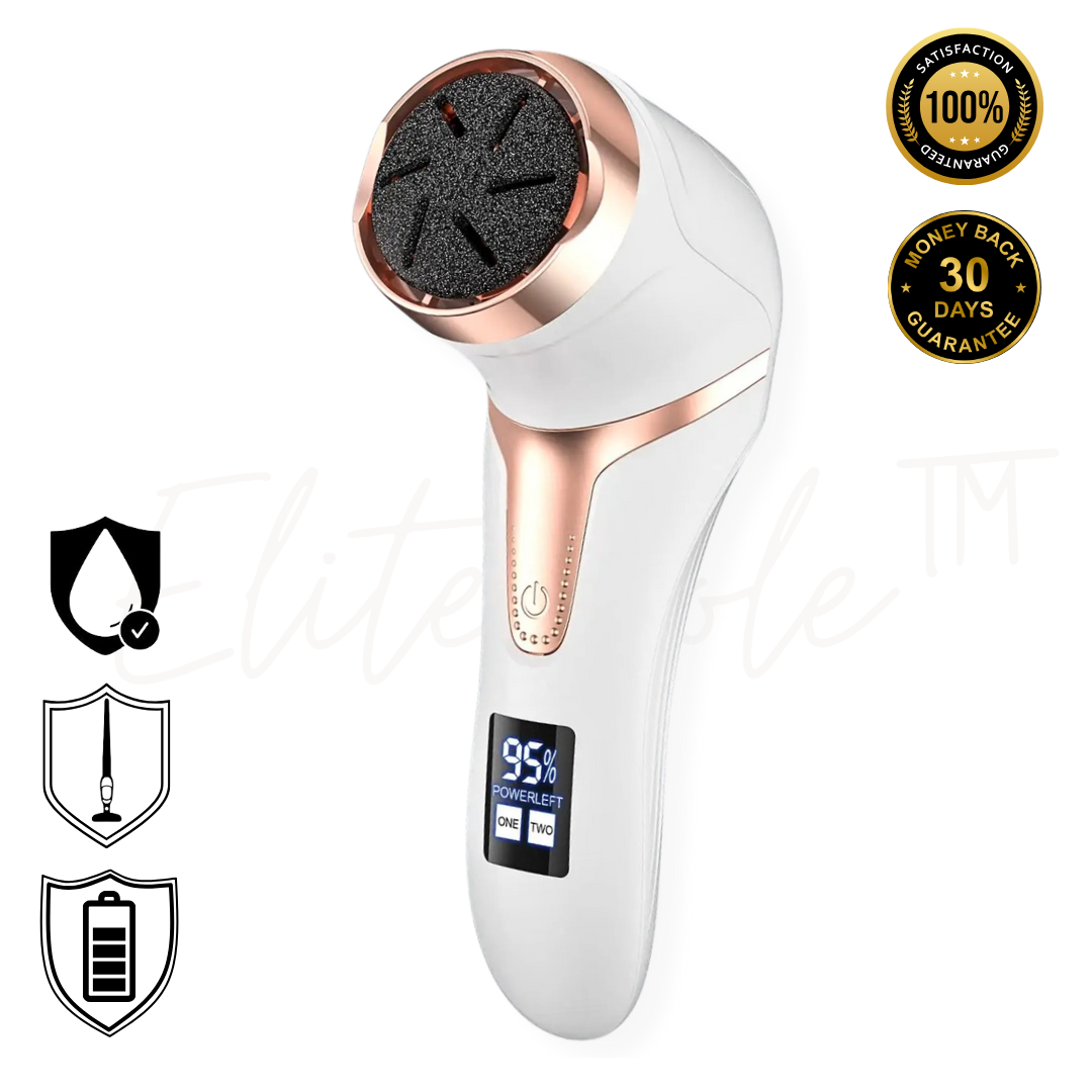 EliteSole™- Rechargable Electric Callus Remover with Vacuum & LCD Display - EliteHaus