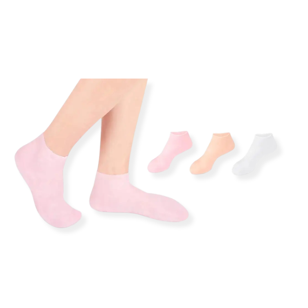 SilkySoles™ Moisturizing Silicone Gel Socks - EliteHaus